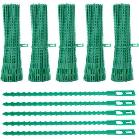 Attaches de plantes réutilisables – Lot de 1200 liens réglables en plastique souple, 23 cm, pour tomates, rosiers et supports de jardin (1/4)