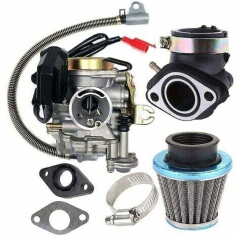 Carburateur 4 temps pour scooter – Modèle PD18J / PD18, diamètre 18 mm, compatible GY6, 50cc à 80cc, 139QMB/QMA (1/4)