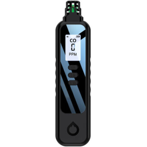 Détecteur portable de monoxyde de carbone avec capteur électrochimique, écran LCD 1,1", alarme sonore & lumineuse, DYK (1/4)
