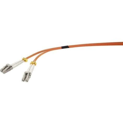 Câble de raccordement fibre optique multimode OM2 1 m orange – LC-LC 50/125 µm S013412 (1/3)