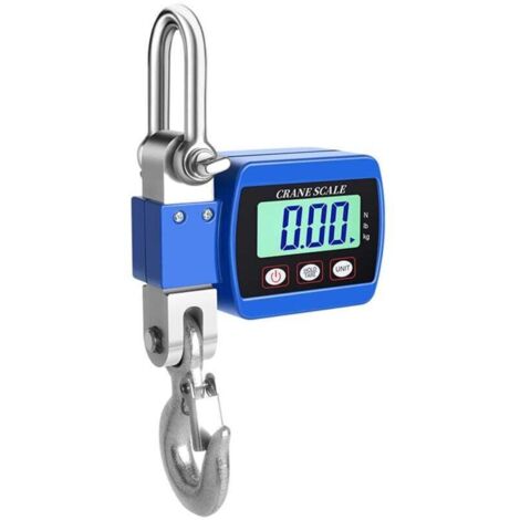Balance à crochet électronique portable 0,05–500 kg avec écran LCD et conversion d’unités – Précision industrielle (1/4)