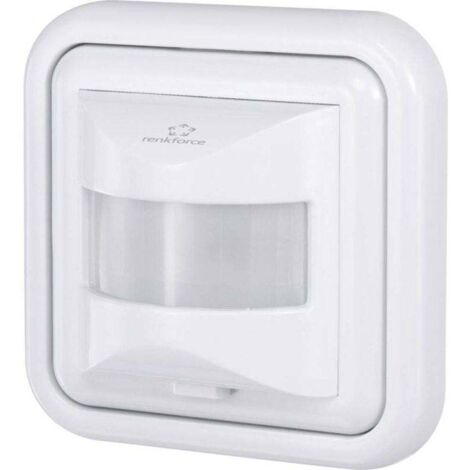 Détecteur de mouvement PIR encastré 160°, relais blanc IP20 – Référence 4016139070186 (1/3)