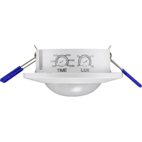 Détecteur de mouvement PIR intégré RF-4216078, montage saillie 360°, relais blanc IP20 – Q767202 (1/4)