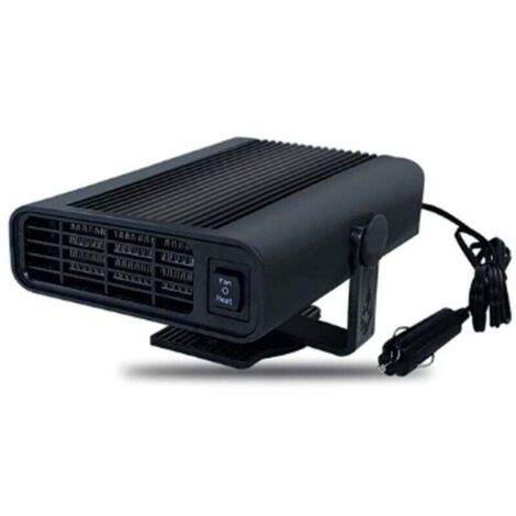 Chauffage portable pour voiture 12 V/24 V, 150 W, rotatif 360°, noir – dégivreur électrique compact et silencieux (1/4)
