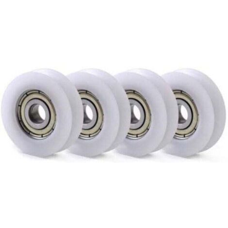 Poulies de guidage en U en nylon avec roulement 608 intégré – Lot de 10 pièces, dimensions 6 × 30 × 10 mm (1/4)