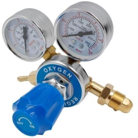 Réducteur de pression en laiton G5/8 pour oxygène – plage 0-2,5 / 0-25 MPa, modèle standard (1/4)