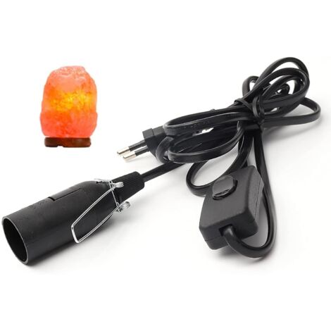 Câble avec interrupteur pour lampe à sel - 1,8 m - Douille pour lampe de sel (1/4)