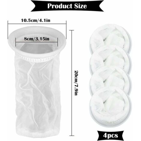 Lot de 4 Filtres à Eau de Pluie pour Réservoir IBC 1000 litres, en Nylon avec Raccord pour Couvercle IBC (1/5)