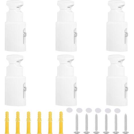 Houhence – Support radiateur en ABS résistant à la chaleur – Distance réglable 6,5 à 8,2 cm – Compatible radiateurs droits et courbes – Lot de 6 pièces (1/5)