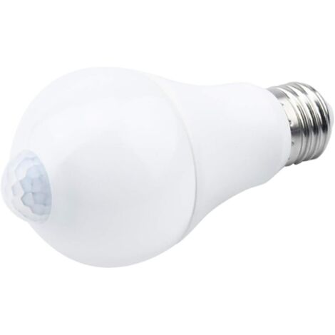 Ampoule LED E27 avec détecteur de mouvement Lumière intelligente 9 W Remplace l'ampoule basse consommation 90 W Angle d'éclairage 120°, blanc, E27, 9 W (1/5)