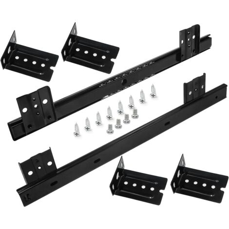 Tinor – Coulisse pour tiroir 350mm – Rails télescopiques à billes – Installation facile – Pour claviers et tablettes – 1 paire (1/5)