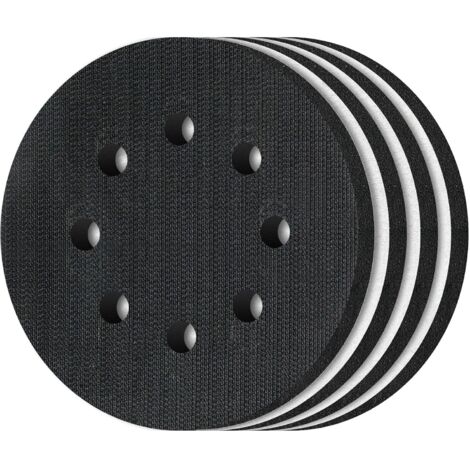 Tampons de ponçage souples en mousse 125 mm, 4 pièces pour disque abrasif (1/4)