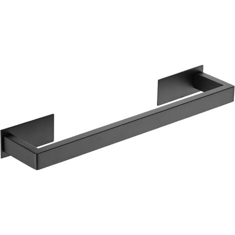 Porte Serviette Murale, 50cm sans Perçage Porte-Serviettes Auto-Adhésif, 304 Acier Inoxydable, Barres Porte-Serviettes pour Salle De Bain et Cuisine (Nior) (1/5)