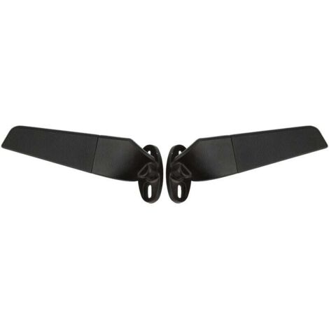 2PCS Rétroviseur latéral Rotatif Ajustable, Aile de rétroviseur en métal modifié pour Moto avec Goujon Amovible, Rétroviseur de Moto à Vision élargie pour Ninja 250, Suzuki, ZX10R (1/5)