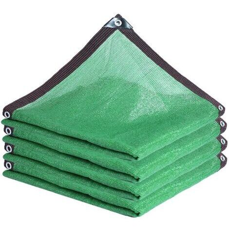 Aiperq Voile d'ombrage Filet d'ombrage Vert, Voile d'Ombrage Toile d Ombrage Rectangulaire Toile d'ombrage 75% Filet Solaire résistant aux d'ombrage Pare-Soleil,pour terrasse Serre Cours (3mx6m) (1/4)