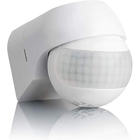 pivotant à 180° Interrupteur détecteur de mouvement infrarouge, montage extérieur, portée jusqu'à 30 m Imperméable, extérieur, Ganying (1/5)