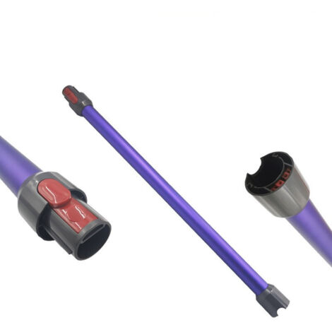 Tube télescopique pour Dyson V11, tube rallonge compatible avec Dyson V7 V8 V10 V11 V15, tube d'aspiration à connexion rapide avec deux brosses 2 en 1 (violet) (1/4)