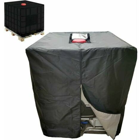 XVX Bâche Réservoir d'eau IBC 1000 L Couverture Container Citerne Eau Pluie avec Fermeture éclair Coupe-Vent Anti-UV Résistant à la Déchirure T-Audace,dolaso (1/5)