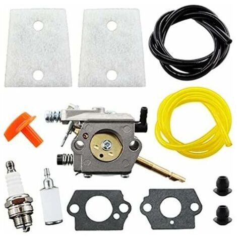 Carburateur de Référence pour Stihl Filtre à Air, Bougie d'Allumage, Tuyau à Essence Modèles H24D, FS48, FS52, FS56, FS62, FS66, FS81, FS86, FS88, FS106, BR400 Walbro WT-45 (1/4)