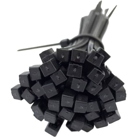 Collier de Serrage Grande Taille 450 mm x 4,8 mm, Attache Câble, Serre Câbles Grand Rilsan Nylon, Colliers Serre-Cable 450mm, Noir(Lot de 100 Pièces) (1/5)