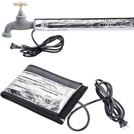 Aiperq – Couverture chauffante pour conduites d'eau 38,5 x 6 pouces – Protection contre le gel et la rouille – Tension 110 V en papier d'aluminium (1/5)