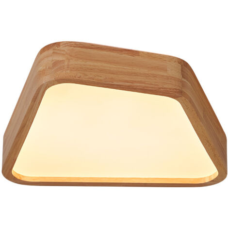 Plafonnier en rondins de style japonais Wabi-sabi, éclairage d'allée de balcon d'entrée créatif simple, plafonnier de décoration de vestiaire de tatami à la maison LED luminaires de plafond inté (1/5)