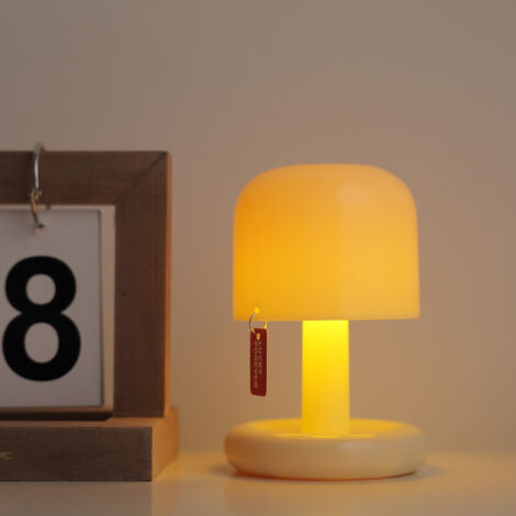 Lampe de bureau veilleuse LED USB 0,2W Lampe de chevet tactile 3D Mini lampe de table 2 heures de temps de charge 12 heures de veille (1/5)