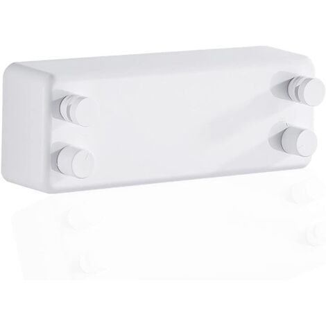Corde à Linge rétractable et Invisible pour intérieur, intérieur, hôtel, Balcon, Salle de Bain, 4,2 m (1/4)