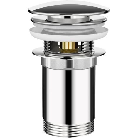 Bonde de Lavabo Système de vidage Pop-up Bonde de Vidage avec Trop-plein Universel Bonde d'écoulement pour Lavabo en Cuivre (1/4)