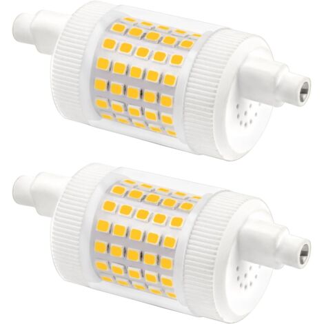 R7S 78mm Dimmable 15W Blanc Neutre 4000K 1500LM, Équivalent à Halogène Crayon R7S 78mm 120W-150W, AC 230V, R7S 78mm LED Dimmable en Céramique pour Plafonnier/Lampadaire, lot de 2 (1/5)