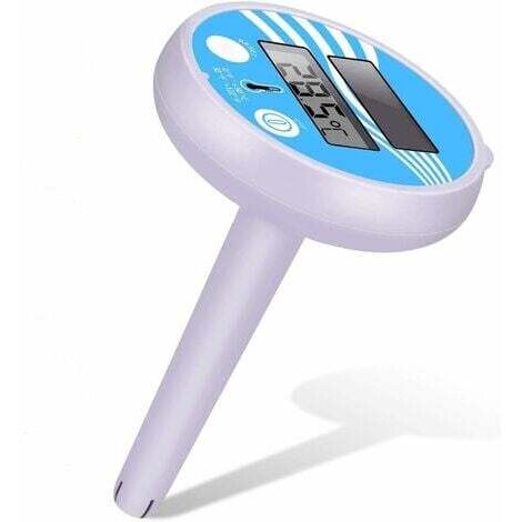 AIPER Thermomètre solaire de piscine numérique, thermomètre de piscine flottante, thermomètre de piscine incassable pour piscine intérieure et extérieure, spas (1/4)