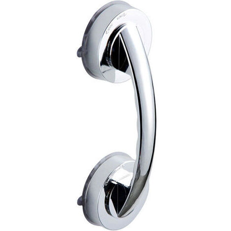 Barre d'appui de poignée de ventouse de salle de bain sans poinçonnage pour poignée de porte de sécurité de salle de douche anti-dérapant, Argent L (1/5)