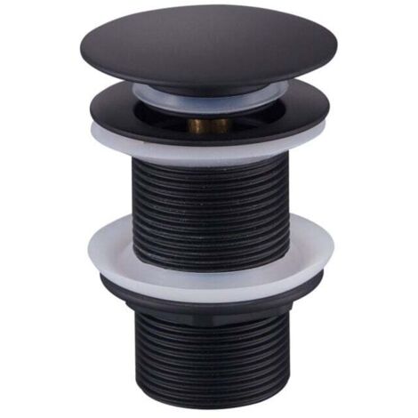 Promotion Bonde de Vidage Pop Up, Bonde Pop Up Sans Trop Plein, Universel Bonde de Lavabo Pop Up, Bonde Lavabo, Bonde de Vidange Lavabo, Bonde Découlement Noir pour Lavabo et Lavabo (1/4)
