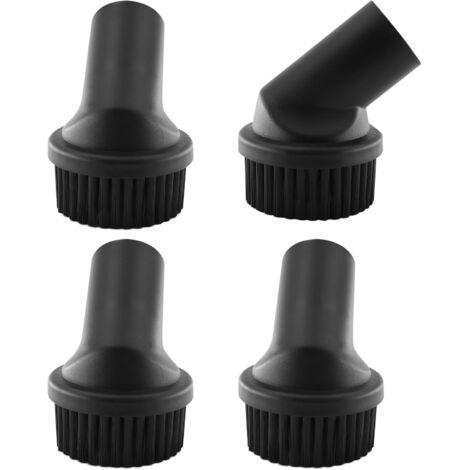 4 Pièces Brosses à Poussière 35 mm, Brosse Aspirateur Universelle, Brosses d'Aspirateur, Brosse Ronde Accessoire, Embout Aspirateur pour Aspirateur Universel Diamètre 35mm(Noir) (1/4)