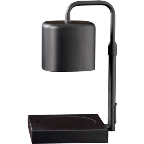 Lampe de Table Chauffe-bougie, Mise à Niveau de la Lampe Chauffe-bougie à Intensité Variable, Lanterne de Lampe à Bougie électronique pour Décoration de Chevet de Chambre (Blanc) (1/3)