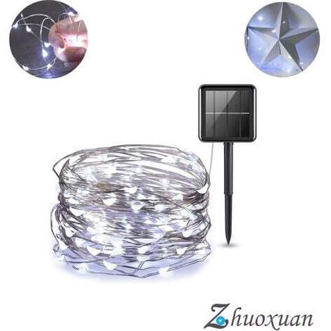 Guirlande Solaire Exterieur, 22m 200 LED Guirlande Lumineuse Exterieure Solaire Étanche 8 Modes (1/5)