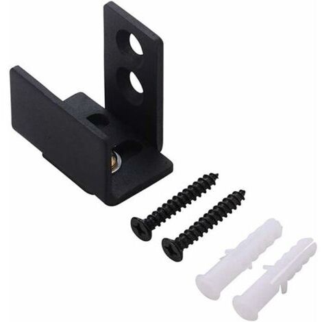 Aiperq Guide de sol pour porte de grange, guide de porte coulissante en bas, guide de porte coulissante de grange, guide de sol robuste pour porte coulissante, rails de porte de placard coulissants (1/4)