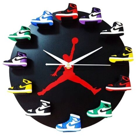 Maison 30 cm AJ1-12 horloge murale cadran horloge pour la maison salon chambre bureau café bar décoration (vol de fond blanc) (1/4)