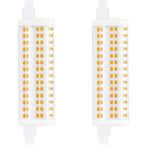 20W 118mm R7s Dimmable Ampoule LED J118 Lumière du jour 4000K 2200lm double extrémité spot équivaut à 200W ampoule halogène pour maison, salon, balcon, hôtel, restaurant, etc(2pcs) [Classe énergétique (1/6)