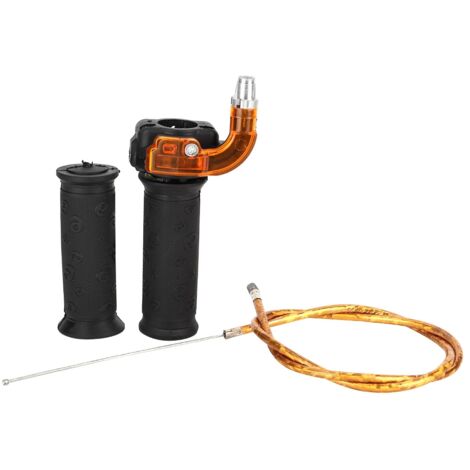 Ensemble de câbles de poignée d'accélérateur à torsion restreinte de 0,9 po à 3 niveaux pour mini moto et vélo tout-terrain 47 cc 49 cc (1/5)