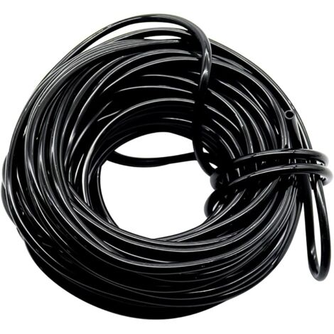 Micro tuyau d'irrigation, ligne d'irrigation goutte à goutte, diamètre intérieur 4 mm/diamètre extérieur 7 mm, tuyau d'alimentation noir pour système d'irrigation de jardin(30m) (1/5)