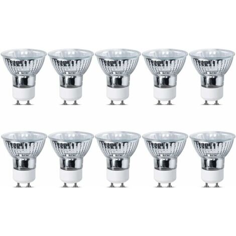 35W GU10 Ampoules Halogènes Dimmable, GU10 Ampoules Projecteur Spotlights 220-240V 360lm 2700K Blanc Chaud, Diamètre 5CM, lot de 10 H219 (1/5)