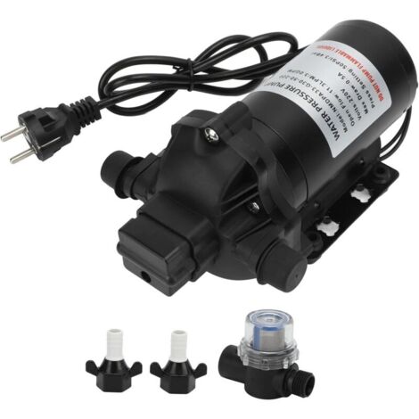 AIPERQ 220V 11,3 L/min 50 Psi Pression d'eau Pompe à Diaphragme 5.5 L/min pour Caravan/Camper/Bateaux (1/4)
