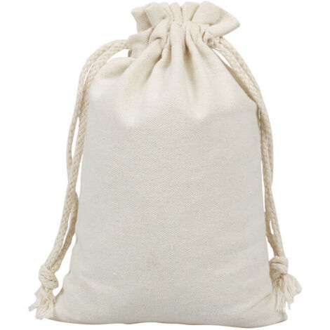 20 Petit Pochon Tissu,Sac Coton Sachet Tissu Pochon Bijoux Lin,Sacs en Tissu Sac Toile De Jute Pochette Tissu Cordon,Sac Cafe  Sac Tissu Cadeau Sachet Reutilisable 13 x 18 cm (1/5)