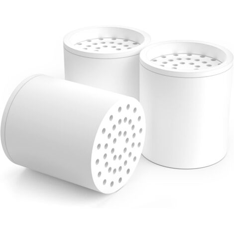 20 Steps Replacement Cartridge for Shower Filter, 3 Pack Filter Cartridges, Universal Water Softener Cartridge for Shower Head Filter (1/4)