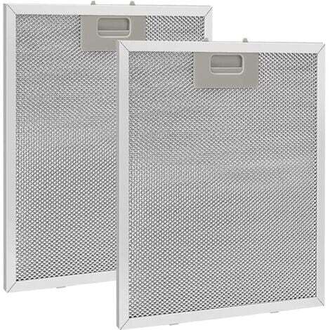 Aiperq 2 pièces Filtre à Graisse Métallique pour Hotte Aspirante 320x260mm,Filtre en Maille Accessoire Hotte Aspirante pour Hottes de Cuisine (1/4)