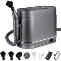 Nettoyeur vapeur portatif, nettoyeur vapeur haute pression haute température pour la maison, nettoyeur vapeur multifonction portable 1,2 L, pour la maison, la climatisation--noir