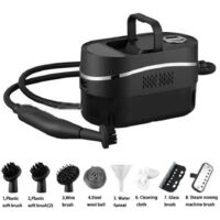 Nettoyeur vapeur portatif, nettoyeur vapeur haute pression haute température pour la maison, nettoyeur vapeur multifonction portable 1,2 L, pour la maison, la climatisation--noir