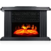 Electric Fireplace Heater with Realistic Flame Effect Fan Heater and Wall Mounted Heater for Indoor and Decorative