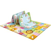Tapis de jeu pliable pour bébé Grand tapis d'éveil imperméable, tapis d'éveil épais, antidérapant et lavable, tapis de jeu pour bébés et tout-petits